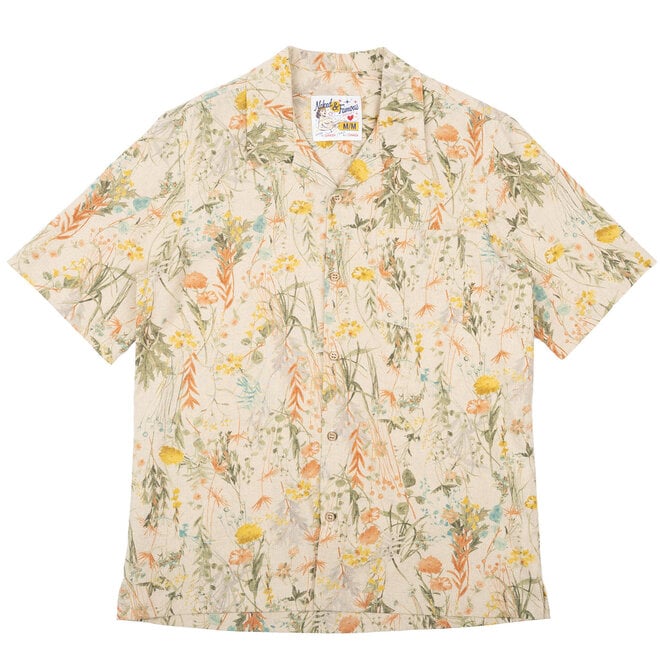 Aloha Shirt in Natural Flowers Painting