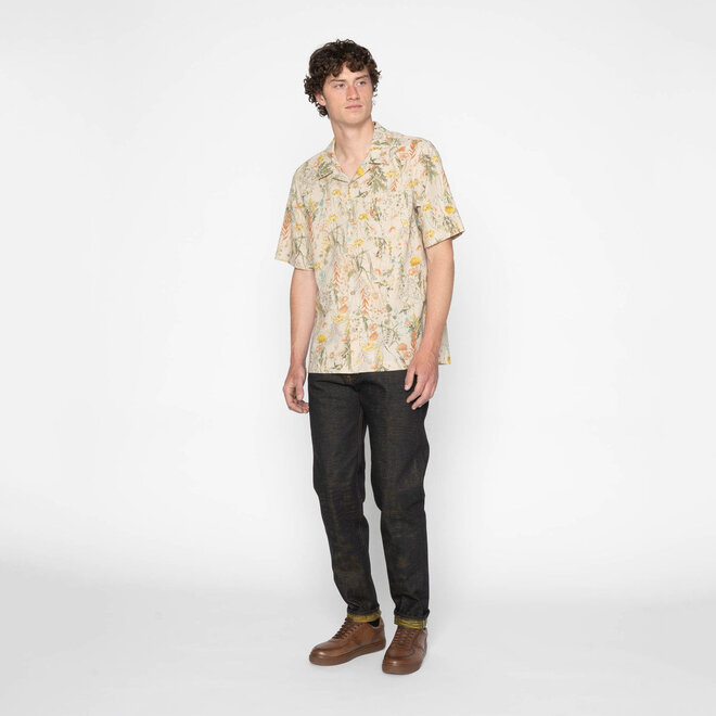 Aloha Shirt in Natural Flowers Painting