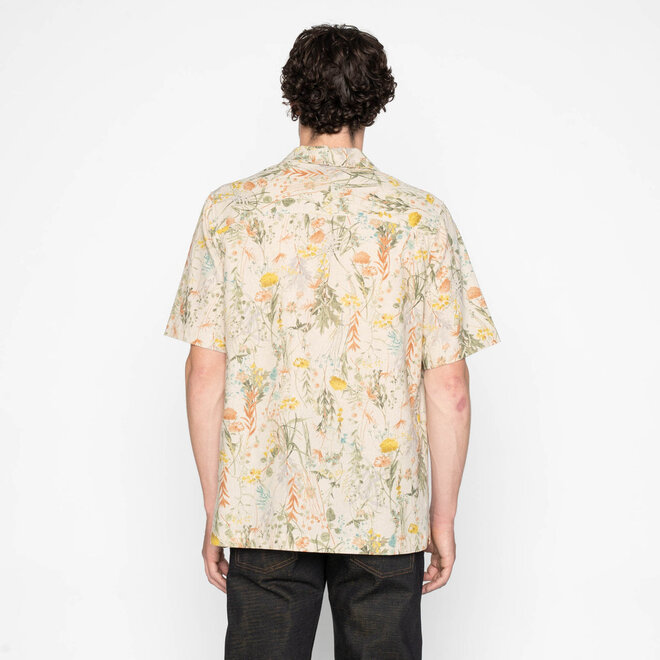 Aloha Shirt in Natural Flowers Painting