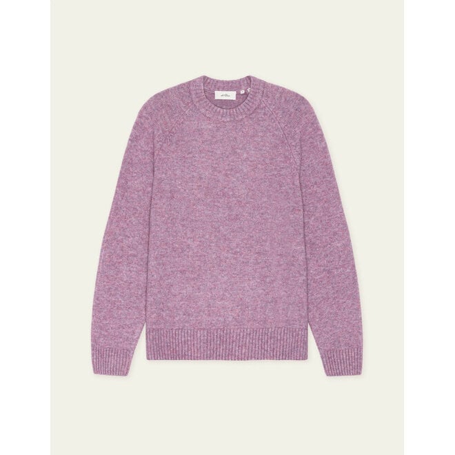 Soft Roundneck Knit in Oyster Rose Melange
