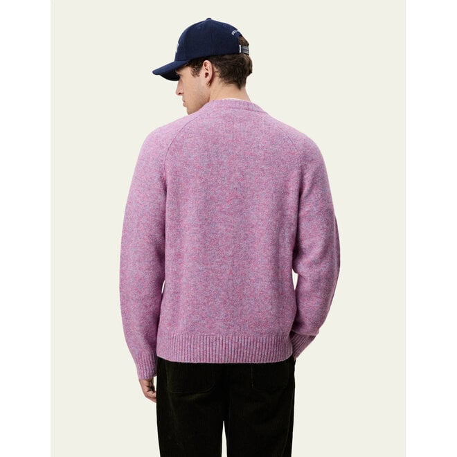 Soft Roundneck Knit in Oyster Rose Melange