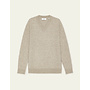 Melange V-Neck Knit in Light Sand Melange