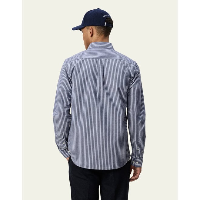 Light Oxford Striped Shirt in Blueprint