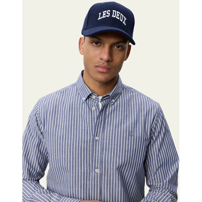 Light Oxford Striped Shirt in Blueprint