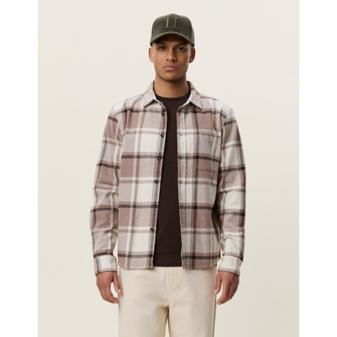 Check Flannel Shirt in Caribou