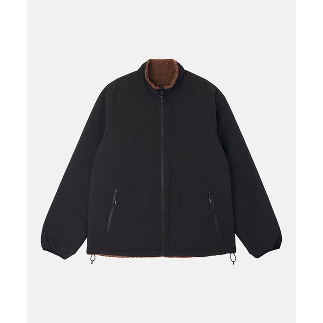 Reversible Sherpa Jacket in Dark Brown/Black