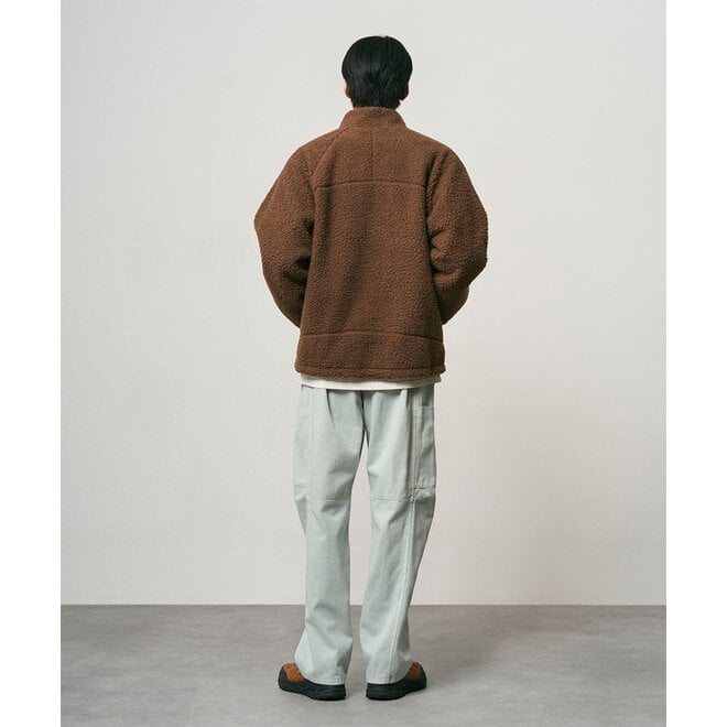 Reversible Sherpa Jacket in Dark Brown/Black
