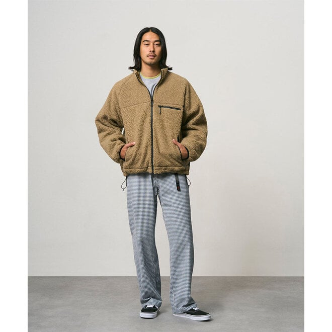 Reversible Sherpa Jacket in Beige/Tan