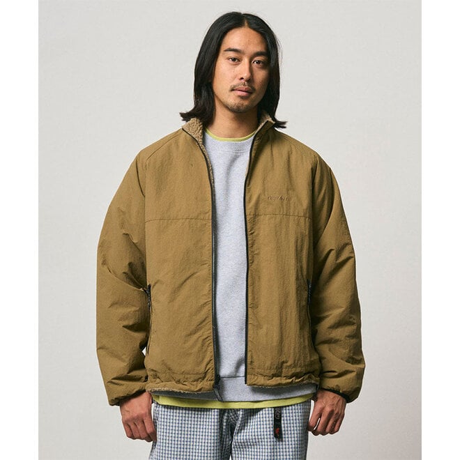 Reversible Sherpa Jacket in Beige/Tan