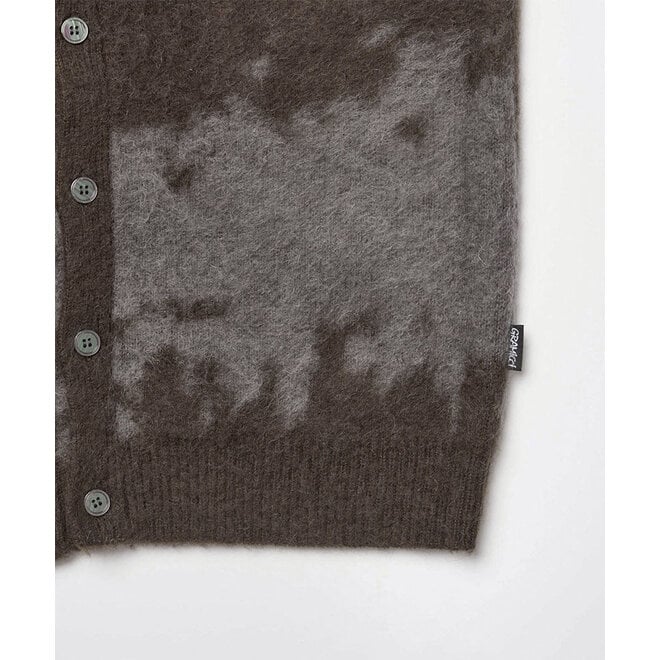 Mohair Splatter Cardigan in Slate Slatter
