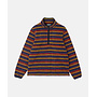 Thermal Fleece Pullover in Multi Stripe