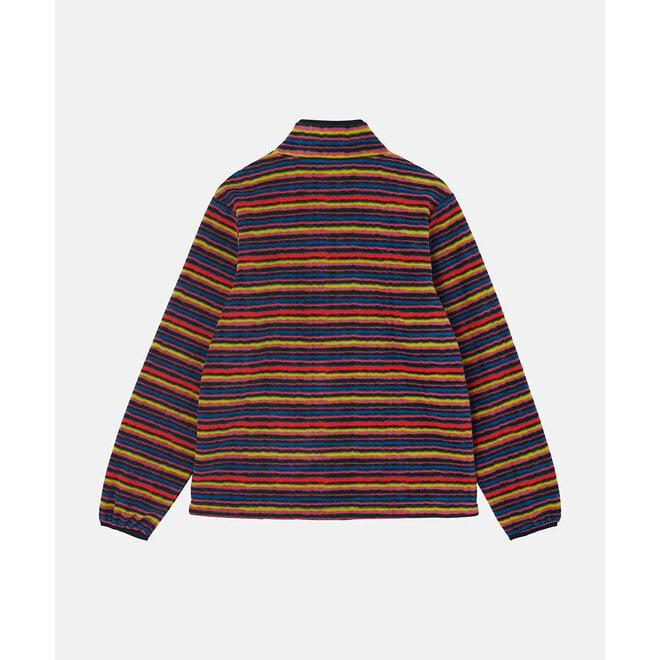 Thermal Fleece Pullover in Multi Stripe