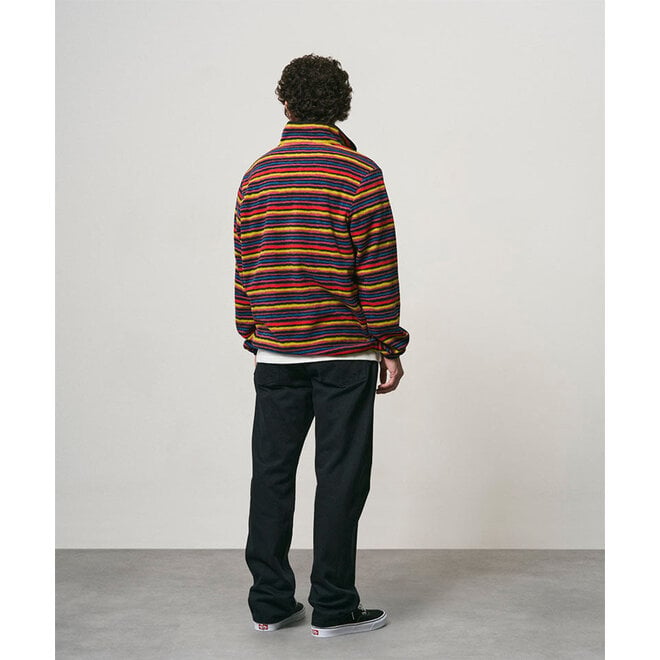 Thermal Fleece Pullover in Multi Stripe