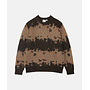 Mohair Splatter Sweater in Taupe Splatter