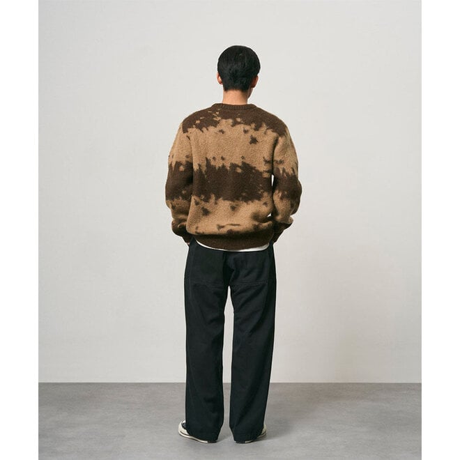 Mohair Splatter Sweater in Taupe Splatter