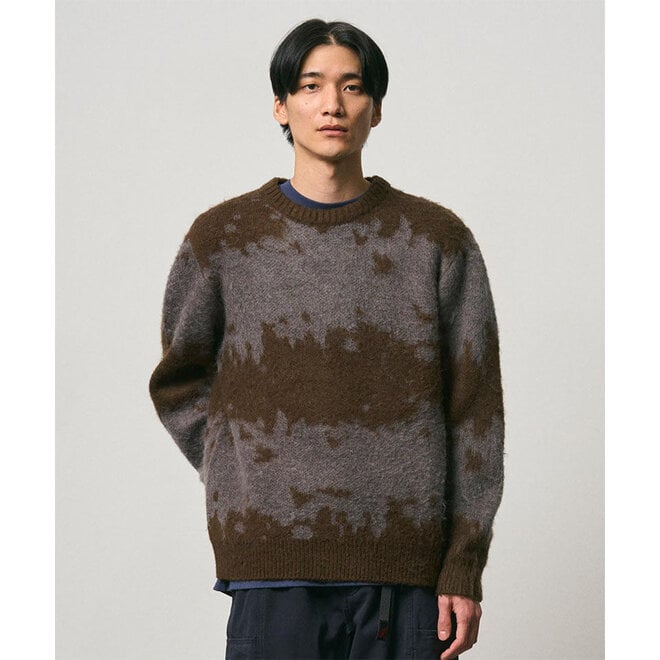 Mohair Splatter Sweater in Slate Splatter