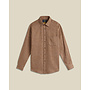 Abstract Pied Poule Shirt in Brown