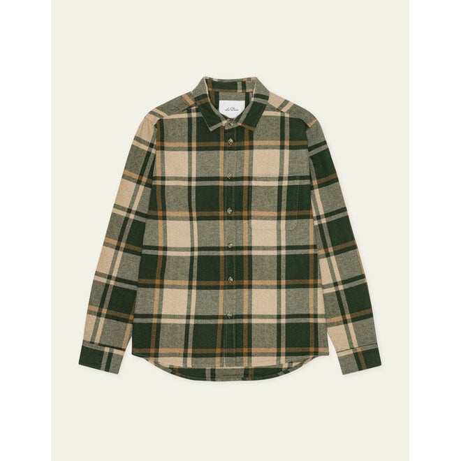 Check Flannel Shirt in Rosin Green