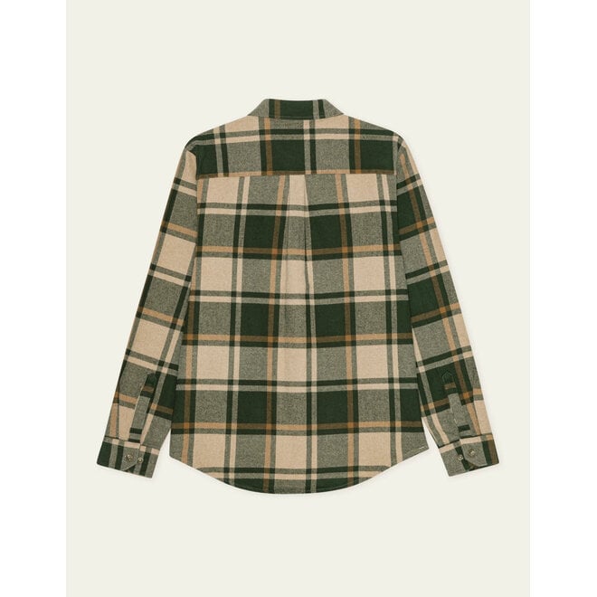 Check Flannel Shirt in Rosin Green