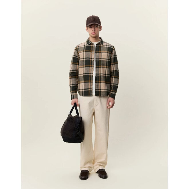 Check Flannel Shirt in Rosin Green