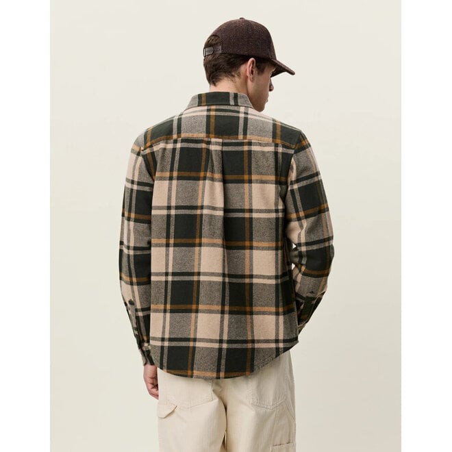 Check Flannel Shirt in Rosin Green