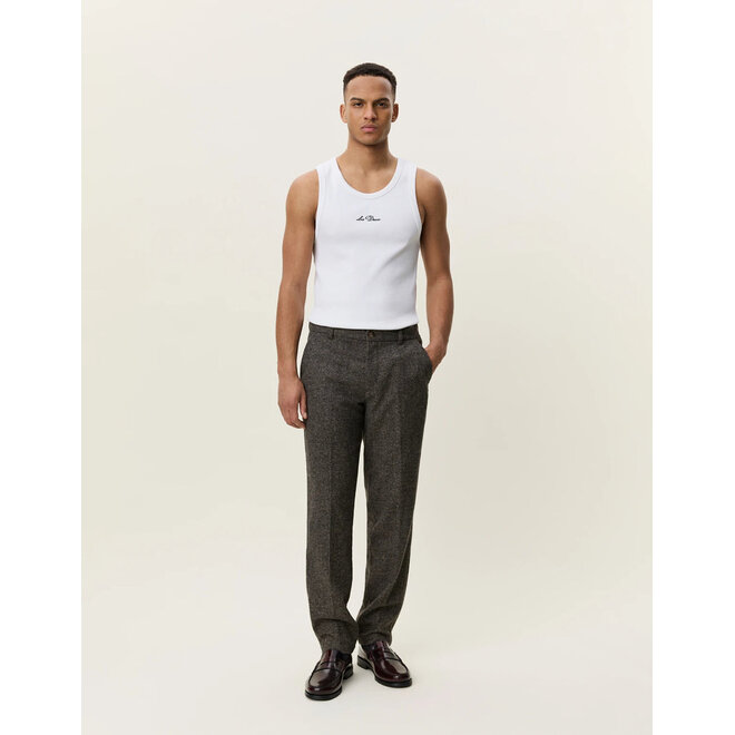 Como Wool Regular Suit Pants in Caribou
