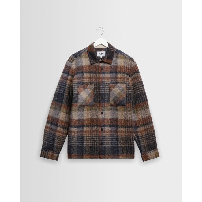 Whiting Wool Overshirt in Oatmeal/Multi