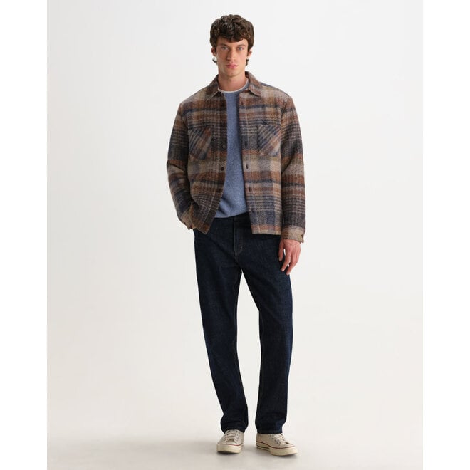 Whiting Wool Overshirt in Oatmeal/Multi