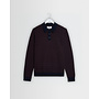 Oban Knitted Polo in Brown/Navy