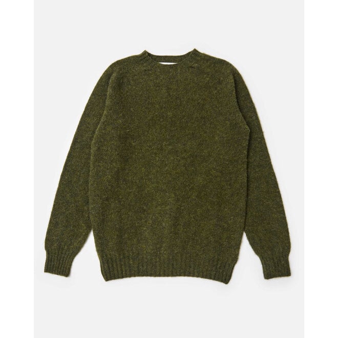 Supersoft Shetland Jumper in Scots Pine