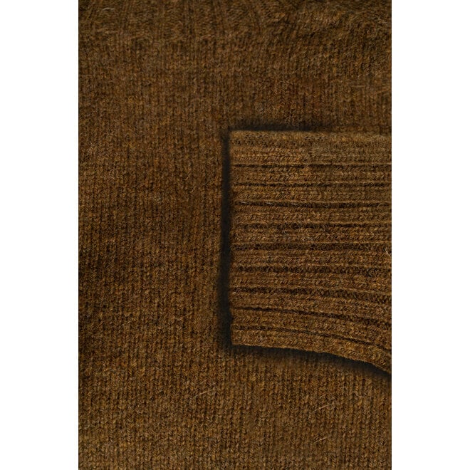 Supersoft Shetland Jumper in Moorland