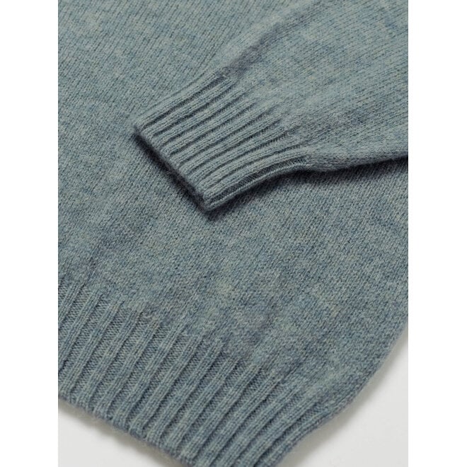 Supersoft Shetland Jumper in Verdigris