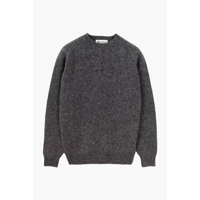 Supersoft Shetland Jumper in Charcoal