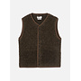 Lancaster Gilet in Brown Fleece