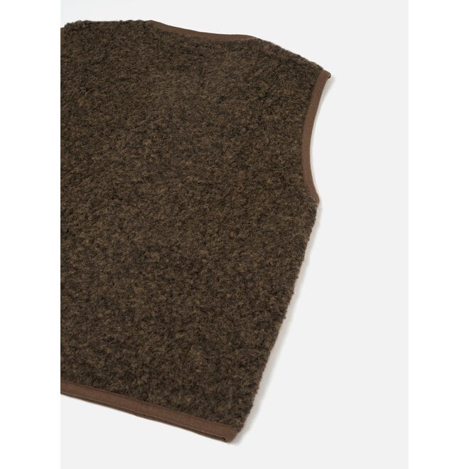 Lancaster Gilet in Brown Fleece