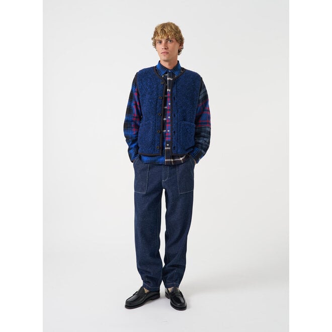 Lancaster Gilet in Blue Fleece
