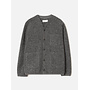 Wool Fleece Cardigan in Grey Marl