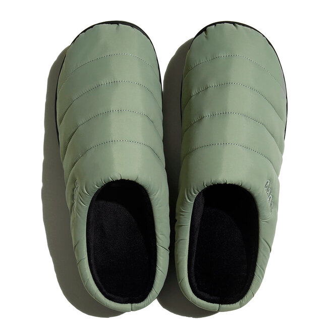 Slippers in Smoke Green