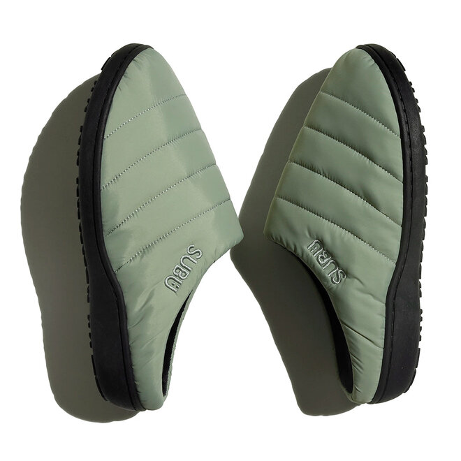 Slippers in Smoke Green