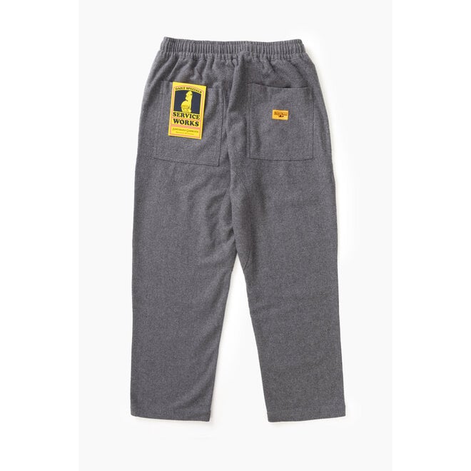 Flannel Chef Pants in Charcoal