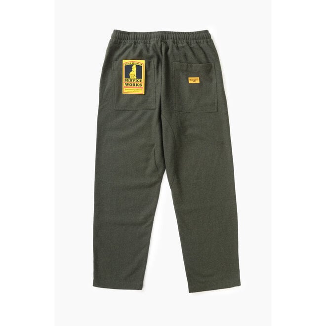 Flannel Chef Pants in Forest