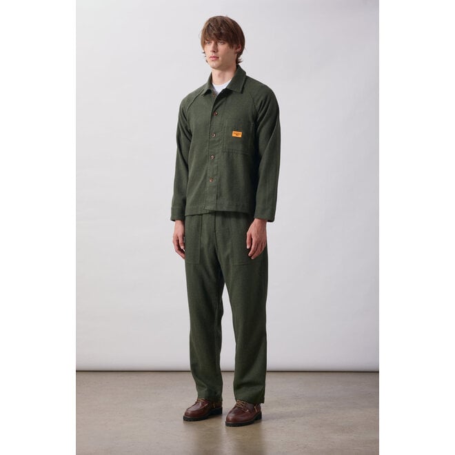 Flannel Chef Pants in Forest