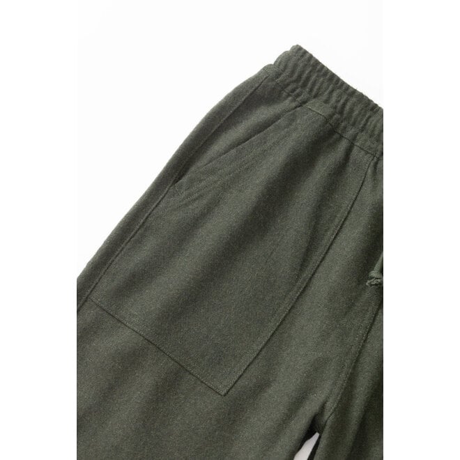 Flannel Chef Pants in Forest