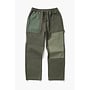 Patchwork Utility Chef Pants in Green
