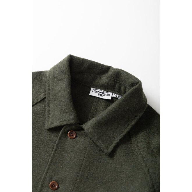 Flannel FOH Overshirt in Forest