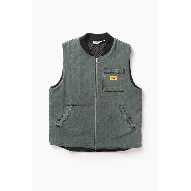 Over-Dyed Work Vest in Sage