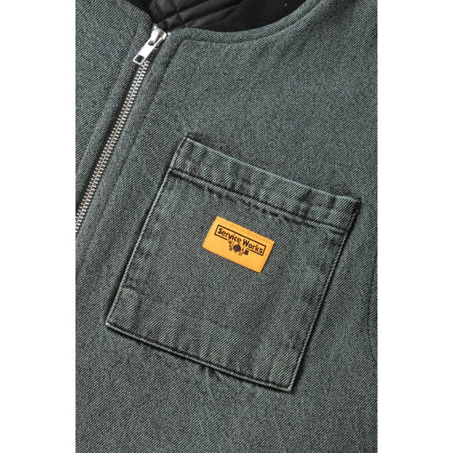 Over-Dyed Work Vest in Sage
