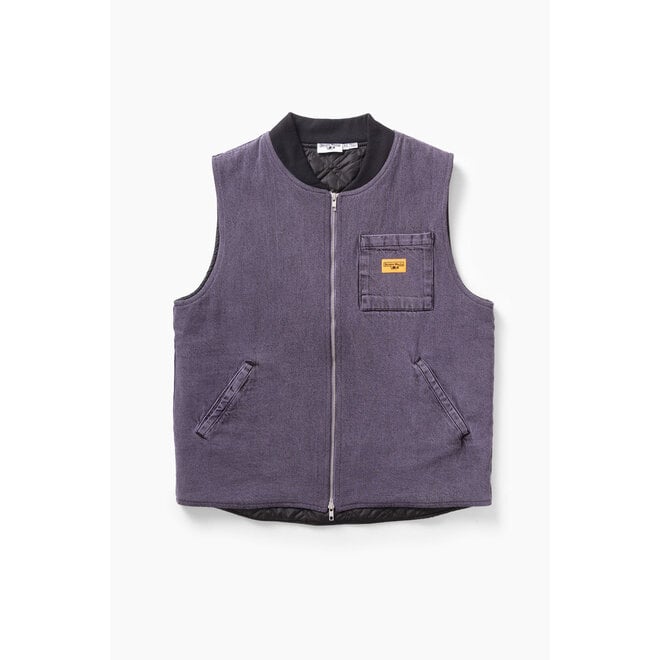 Over-Dyed Work Vest in Mauve