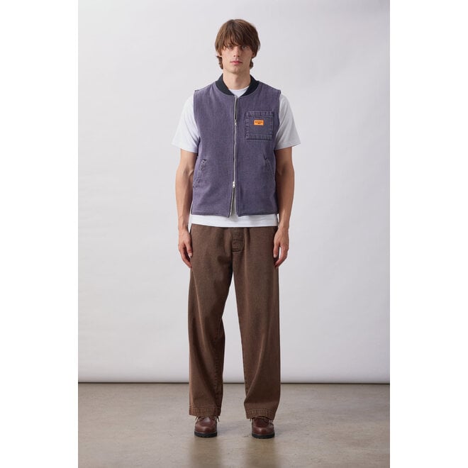 Over-Dyed Work Vest in Mauve