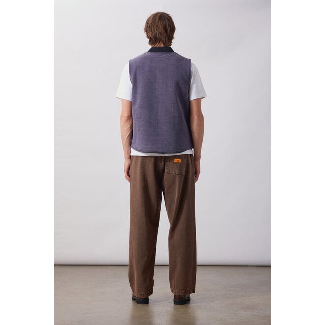 Over-Dyed Work Vest in Mauve